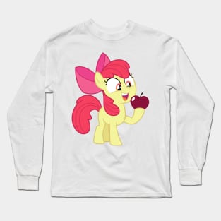 Apple Bloom with an apple Long Sleeve T-Shirt